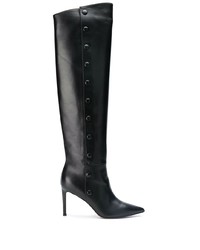 schwarze kniehohe Stiefel aus Leder von L'Autre Chose