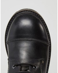 schwarze kniehohe Stiefel aus Leder von Park Lane