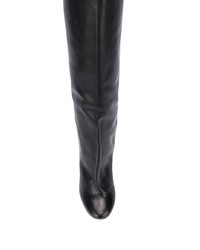 schwarze kniehohe Stiefel aus Leder von Isabel Marant