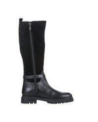 schwarze kniehohe Stiefel aus Leder von Marco Tozzi
