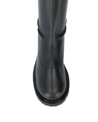 schwarze kniehohe Stiefel aus Leder von Giuseppe Zanotti