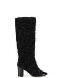 schwarze kniehohe Stiefel aus Leder von Rodo