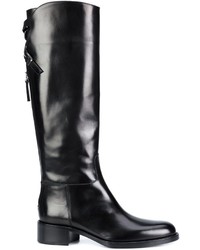 schwarze kniehohe Stiefel aus Leder von Sartore