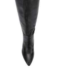 schwarze kniehohe Stiefel aus Leder von Sam Edelman