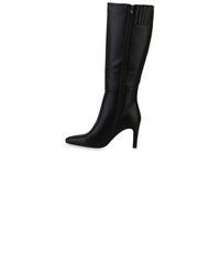 schwarze kniehohe Stiefel aus Leder von VAN HILL