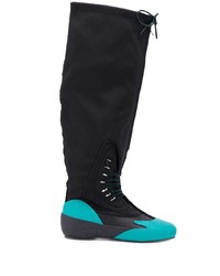 schwarze kniehohe Stiefel aus Segeltuch von Camper Lab