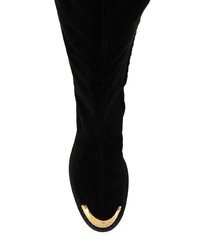 schwarze kniehohe Stiefel aus Wildleder von Giuseppe Zanotti Design