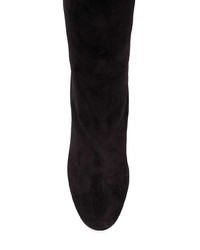 schwarze kniehohe Stiefel aus Wildleder von RED Valentino
