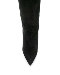 schwarze kniehohe Stiefel aus Wildleder von Grey Mer