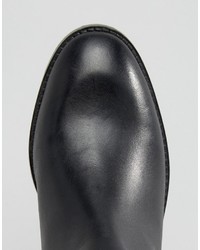 schwarze kniehohe Stiefel aus Wildleder von Asos