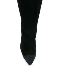 schwarze kniehohe Stiefel aus Wildleder von Sandro Paris