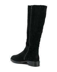 schwarze kniehohe Stiefel aus Wildleder von Högl