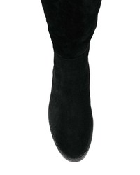 schwarze kniehohe Stiefel aus Wildleder von Högl