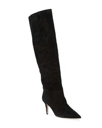 schwarze kniehohe Stiefel aus Wildleder von Tamara Mellon