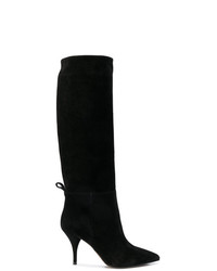schwarze kniehohe Stiefel aus Wildleder von L'Autre Chose