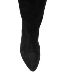 schwarze kniehohe Stiefel aus Wildleder von Isabel Marant