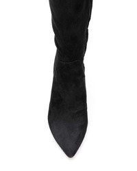 schwarze kniehohe Stiefel aus Wildleder von Sam Edelman