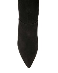 schwarze kniehohe Stiefel aus Wildleder von Schutz