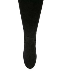 schwarze kniehohe Stiefel aus Wildleder von Laurence Dacade