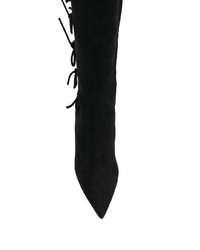 schwarze kniehohe Stiefel aus Wildleder von L'Autre Chose