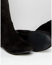 schwarze kniehohe Stiefel von Daisy Street