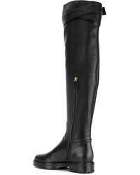 schwarze kniehohe Stiefel von Valentino