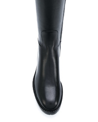 schwarze kniehohe Stiefel von Valentino