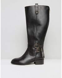 schwarze kniehohe Stiefel von Asos