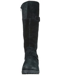 schwarze kniehohe Stiefel von Clarks