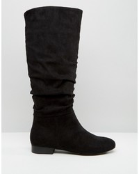 schwarze kniehohe Stiefel von Asos