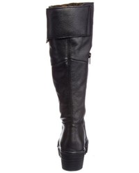 schwarze kniehohe Stiefel von Fly London