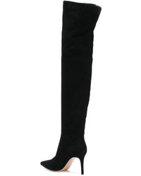 schwarze kniehohe Stiefel von Gianvito Rossi
