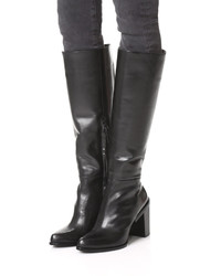 schwarze kniehohe Stiefel von DKNY