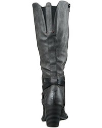 schwarze kniehohe Stiefel von s.Oliver