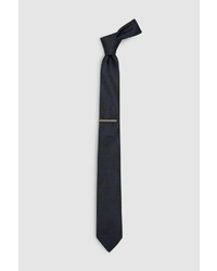 schwarze Krawatte mit Paisley-Muster von next