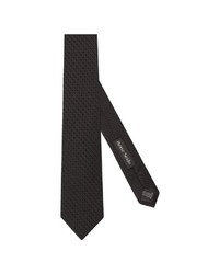 schwarze Krawatte mit Schottenmuster von Seidensticker