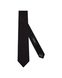 schwarze Krawatte mit Schottenmuster von Seidensticker