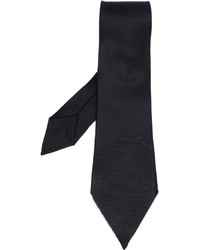 schwarze Krawatte von Alexander McQueen