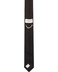 schwarze Krawatte von Saint Laurent