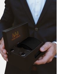 schwarze Krawatte von Massi Morino