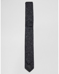 schwarze Krawatte von Reclaimed Vintage