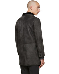 schwarze Lammfelljacke von Neil Barrett