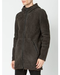 schwarze Lammfelljacke von Giorgio Brato