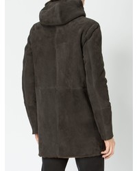 schwarze Lammfelljacke von Giorgio Brato