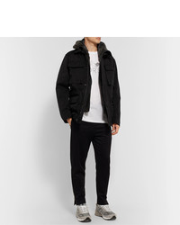 schwarze Lammfelljacke von Ten C