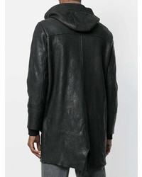 schwarze Lammfelljacke von Salvatore Santoro