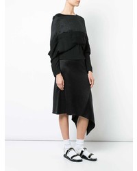 schwarze Langarmbluse von Chalayan