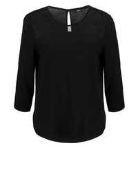 schwarze Langarmbluse von Only