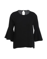 schwarze Langarmbluse von Only