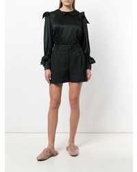 schwarze Langarmbluse von Simone Rocha